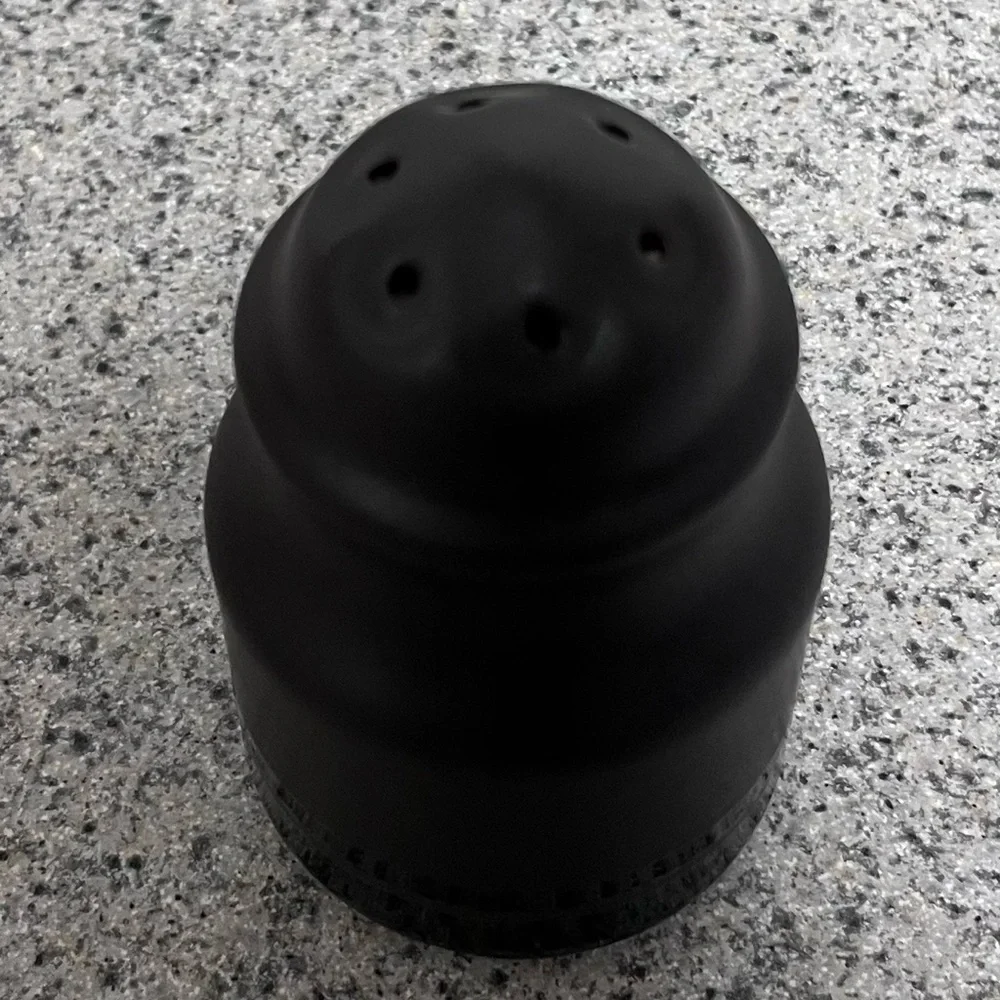 Pfaltzgraff Midnight Sun Pattern Matte Black Salt Shaker - Picture 2 of 5